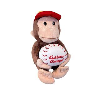 Gund Curious George Universal Studios Plush Monkey Baseball Stuffed Animal